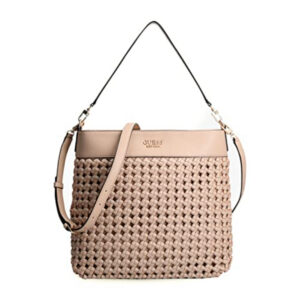 guess, sicilia, artificial fiber, textile bag, pink, hwwg8490020pin, for women, 29 x 9 x 24