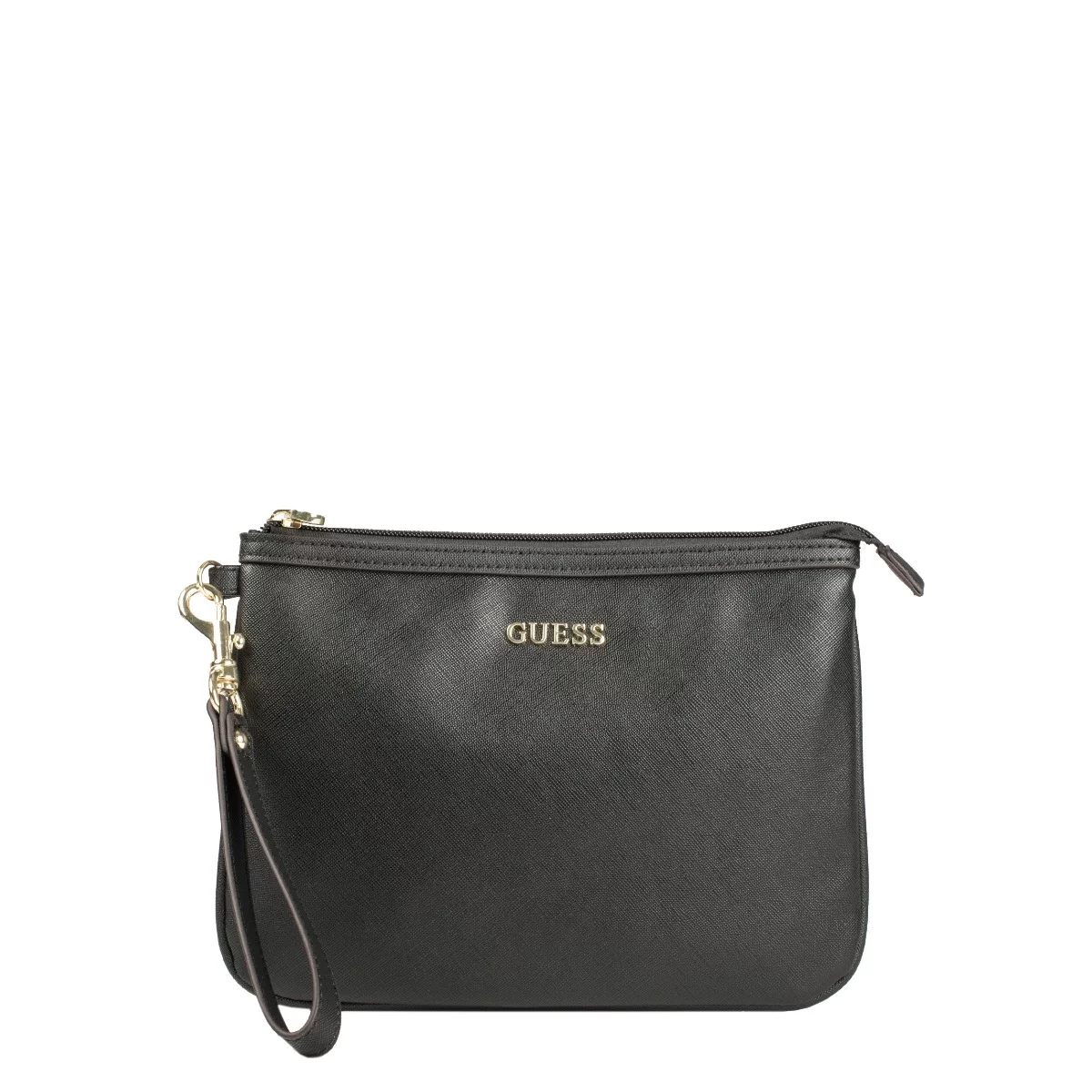 guess, vanille, synthetic leather, textile bag, toiletry, black, for women, 25 x 19 x 2 cm guess, vanille, synthetic leather, textile bag, toiletry, black, for women, 25 x 19 x 2 cm