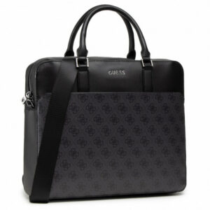 guess, vezzola, textile bag, black, unisex
