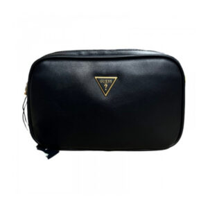 guess, vezzola, eco leather, textile bag, black, hmesca, for men, 20 x 5x 13 cm