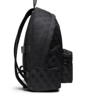 guess, vice, textile backpack, black, hmvic5 p2310, for women, 23/33 x 41 x 16 cm