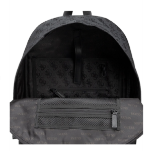 guess, vice, textile backpack, black, hmvic5 p2310, for women, 23/33 x 41 x 16 cm