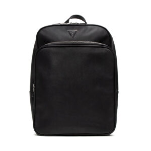 guess, zaino, synthetic leather, textile backpack, black, hmecrn, for men
