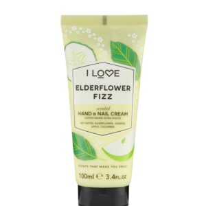 i love, signature collection, hydrating, hand & nail cream, elderflower fizz, 100 ml