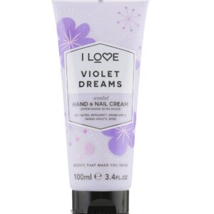 i love, signature collection, moisturizing, hand & nail cream, violet dreams, 100 ml