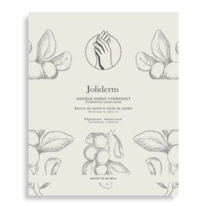 set duo, joliderm, joliderm, shea butter and coconut oil, hydrating & softening, hand sheet mask, 2 pcs, 2