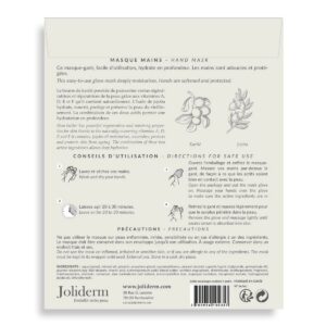 set duo, joliderm, joliderm, shea butter and coconut oil, hydrating & softening, hand sheet mask, 2 pcs, 2