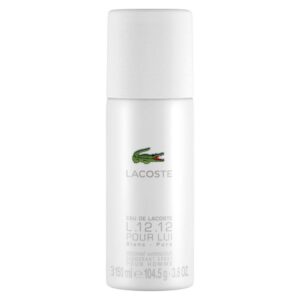 lacoste, eau de lacoste l.12.12 blanc, deodorant spray, for men, 150 ml