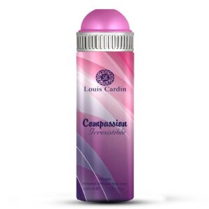 louis cardin, compassion 2 irresistible, anti perspirant, deodorant spray, for women, 200 ml