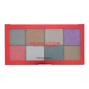 makeup revolution, possessed glitter, face palette, 8 shades, 12.8 g *tester