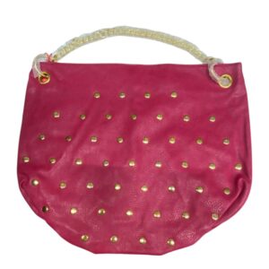 nicki minaj, minajesty, faux leather, vegan, textile bag, tote, pink, for women, 17.5 x 10 x 2.5 cm
