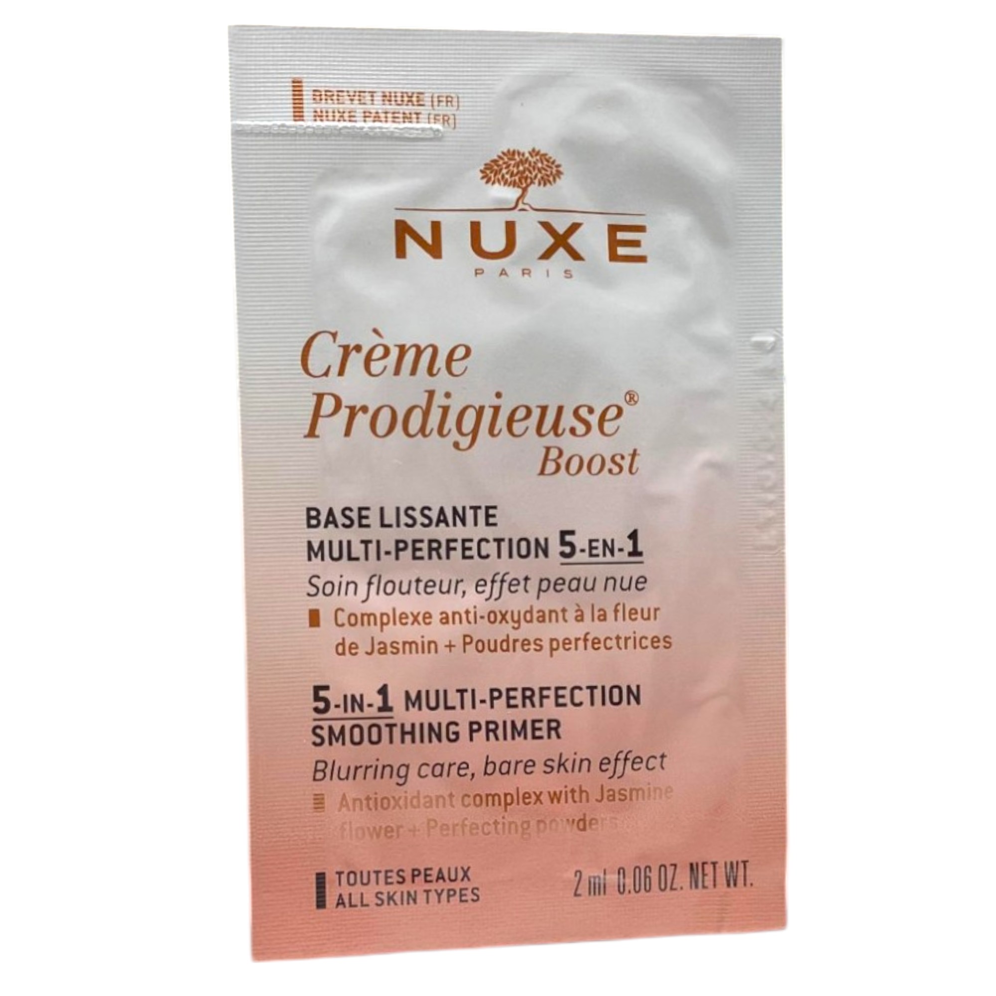 nuxe, creme prodigieuse boost, vegan, liquid primer, 2 ml *sample nuxe, creme prodigieuse boost, vegan, liquid primer, 2 ml *sample