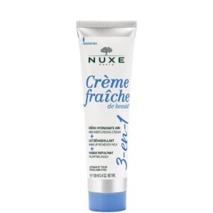 nuxe, creme fraiche de beaute, moisturizing, cream, make up remover milk & plumping mask 3 in 1, 100 ml *tester