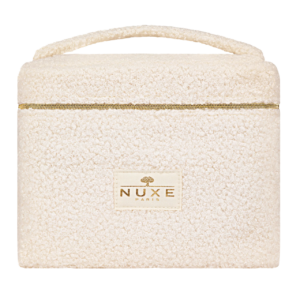 nuxe, insti vanity, zippered, gwp textile pouch, white