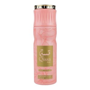 paris corner, qissa pink, deodorant spray, for women, 200 ml