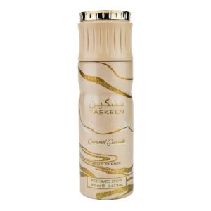 paris corner, taskeen caramel cascade, deodorant spray, unisex, 200 ml