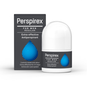 perspirex, men regular, antiperspirant, deodorant roll on, for men, 20 ml