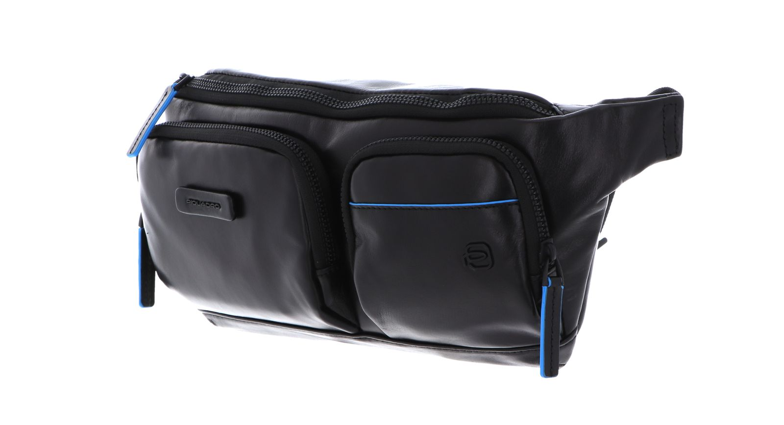 piquadro, blue square, genuine leather, textile fanny pack, toiletry, ca5578b2v, black, 32x14x7 cm, for men piquadro, blue square, genuine leather, textile fanny pack, toiletry, ca5578b2v, black, 32x14x7 cm, for men
