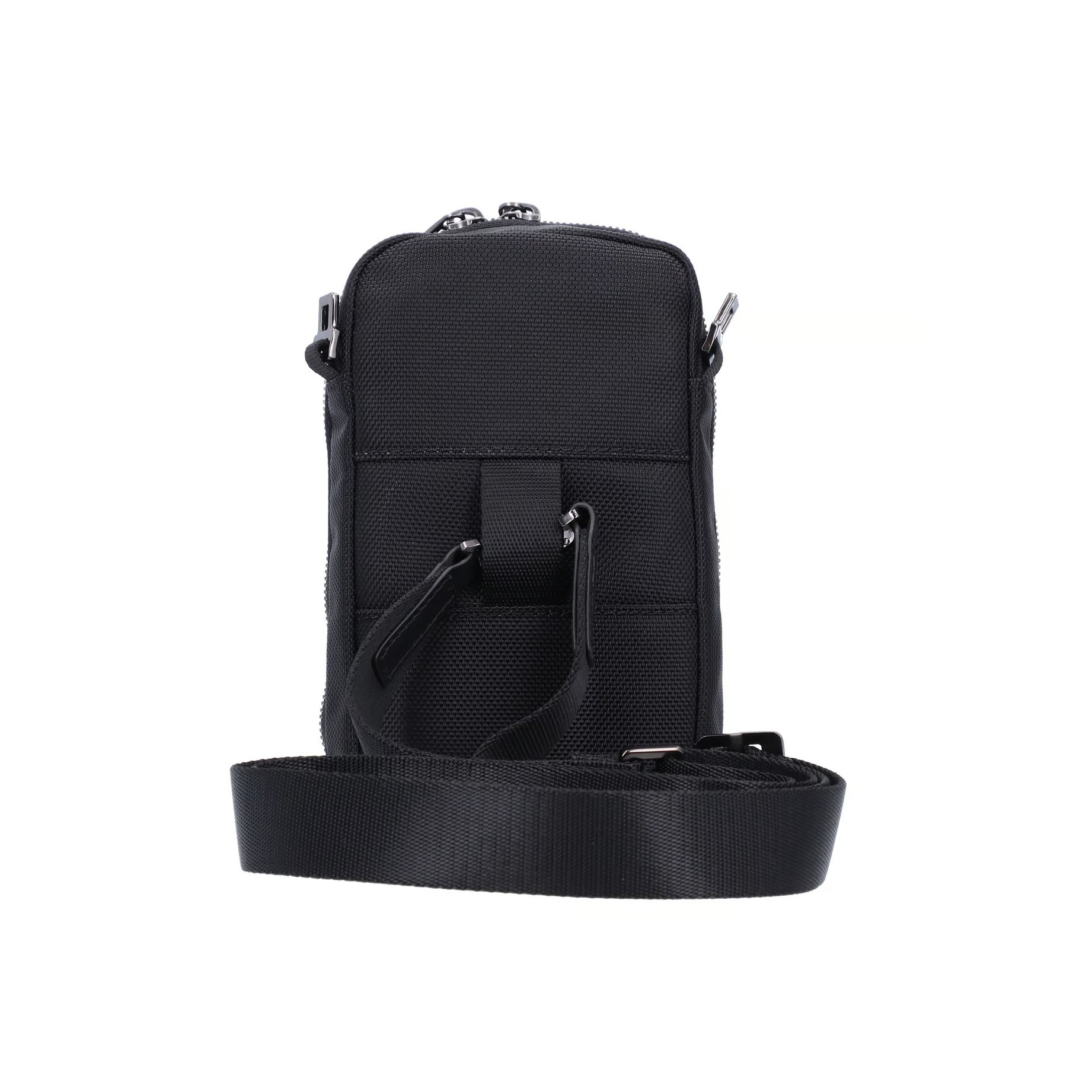 piquadro, brief 2, nylon and leather, textile crossbody bag, black, ca5485br2, for men piquadro, brief 2, nylon and leather, textile crossbody bag, black, ca5485br2, for men