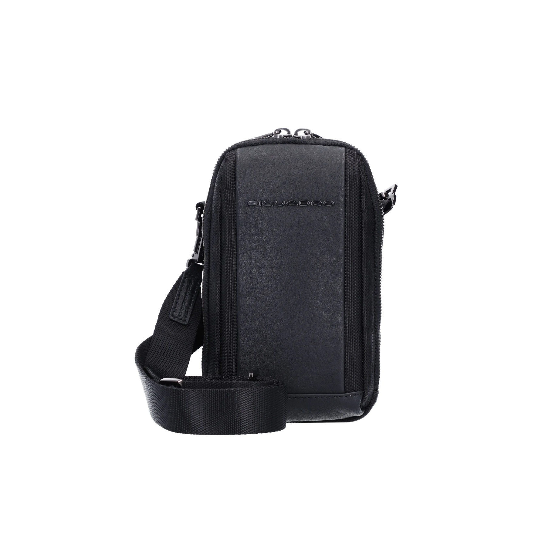 piquadro, brief 2, nylon and leather, textile crossbody bag, black, ca5485br2, for men piquadro, brief 2, nylon and leather, textile crossbody bag, black, ca5485br2, for men