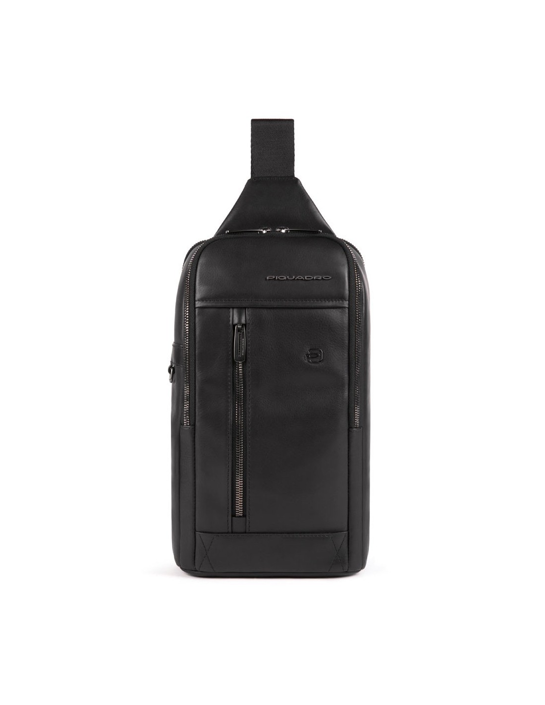 piquadro, monospalla, leather, leather backpack, black, mono sling, for men, 19 x 32 x 8 cm piquadro, monospalla, leather, leather backpack, black, mono sling, for men, 19 x 32 x 8 cm