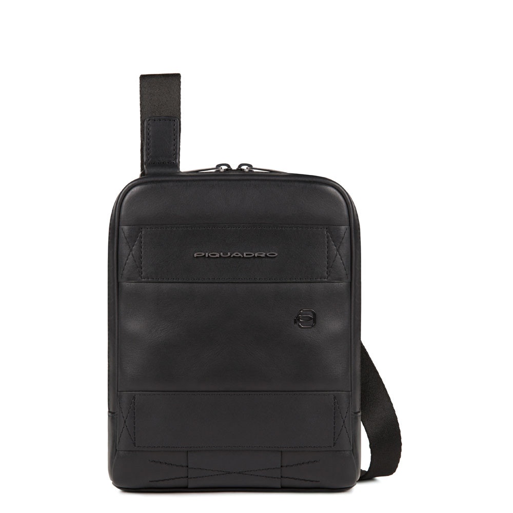 piquadro, obidos, leather crossbody bag, black, 17 x 22 x 5.00 cm, for men piquadro, obidos, leather crossbody bag, black, 17 x 22 x 5.00 cm, for men