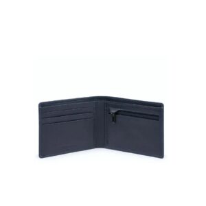 piquadro, obidos, leather wallet, slim, pu4823w110r, navy blue, for men