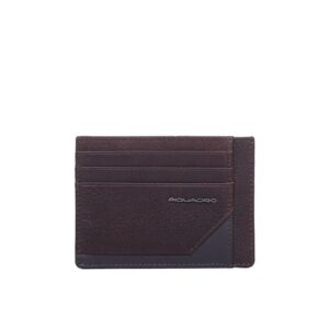 piquadro, tallin, leather wallet, for pocket, pp2762w108r, brown, for men