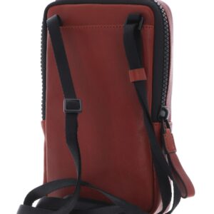 piquadro, piquadro, leather wallet, phone holder, 42023100, brown, for men