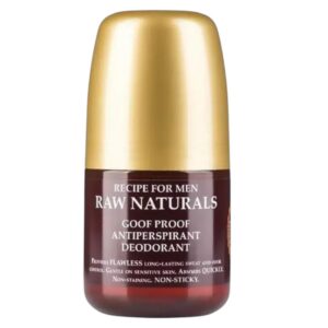 raw naturals, goof proof, anti irritation, antiperspirant, for men, 60 ml