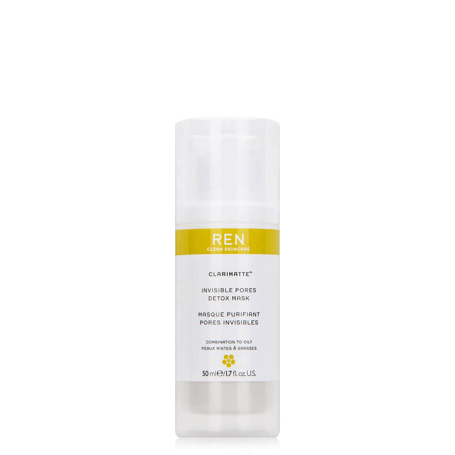 ren, clarimatte, detox, cream mask, for face, 50 ml *tester ren, clarimatte, detox, cream mask, for face, 50 ml *tester