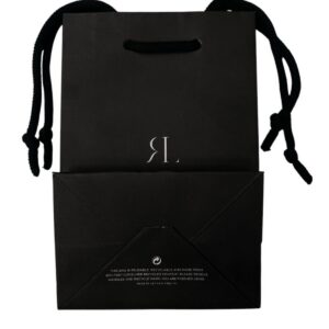 revitalash, revitalash, shopping, cardboard shopping bag, paper, black, small