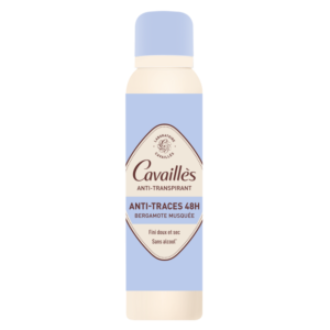 roge cavailles, bergamote musquee, 48h protection, deodorant spray, for women, 150 ml