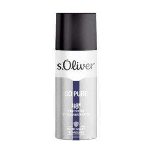 s. oliver, so pure, hydrating 48h, deodorant spray, for men, 150 ml