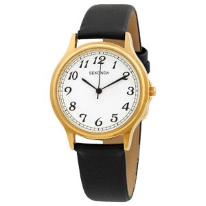 sekonda, sekonda, quartz leather strap watch, 3134.82, for men