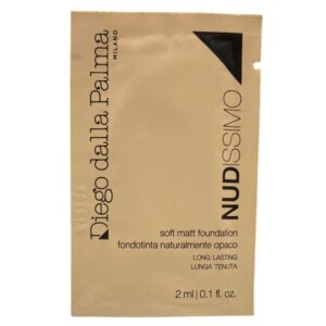 set, diego dalla palma, nudissimo soft matt, oil free, long lasting, liquid foundation, 242n, beige chiaro neutro, 12 pcs, 2 ml *sample