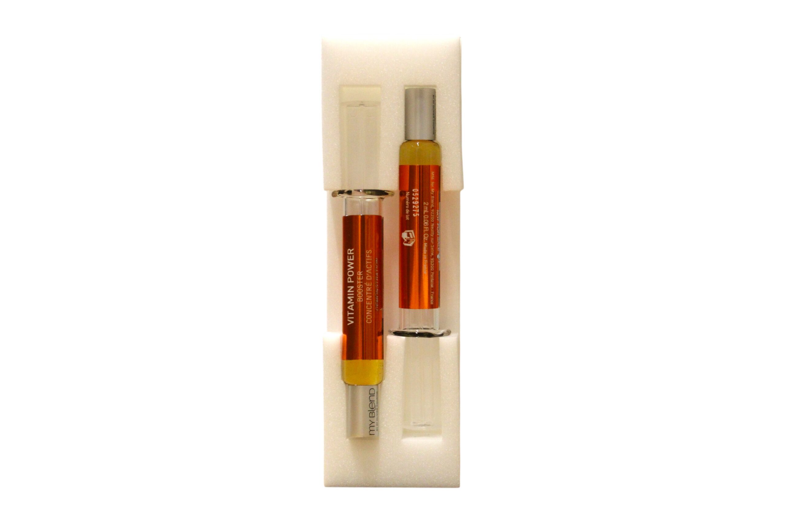 set duo, clarins, my blend redness rescue, vitamins, revitalising, local treatment serum, for face, 2 pcs, 2 ml *tester set duo, clarins, my blend redness rescue, vitamins, revitalising, local treatment serum, for face, 2 pcs, 2 ml *tester