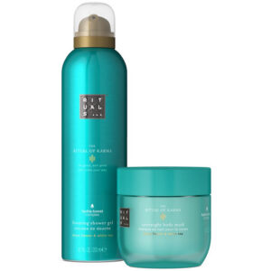 set rituals: the ritual of karma, shower gel, for all skin types, 200 ml + the ritual of karma, cream mask, for face, 125 ml