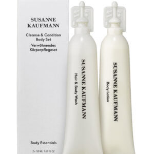 cleanse & condition set susanne kaufmann: body wash & scrubs, shower gel & shampoo 2 in 1, paraben free, 50 ml + body lotions & creams, paraben free, soothing, daily, body lotion, 50 ml