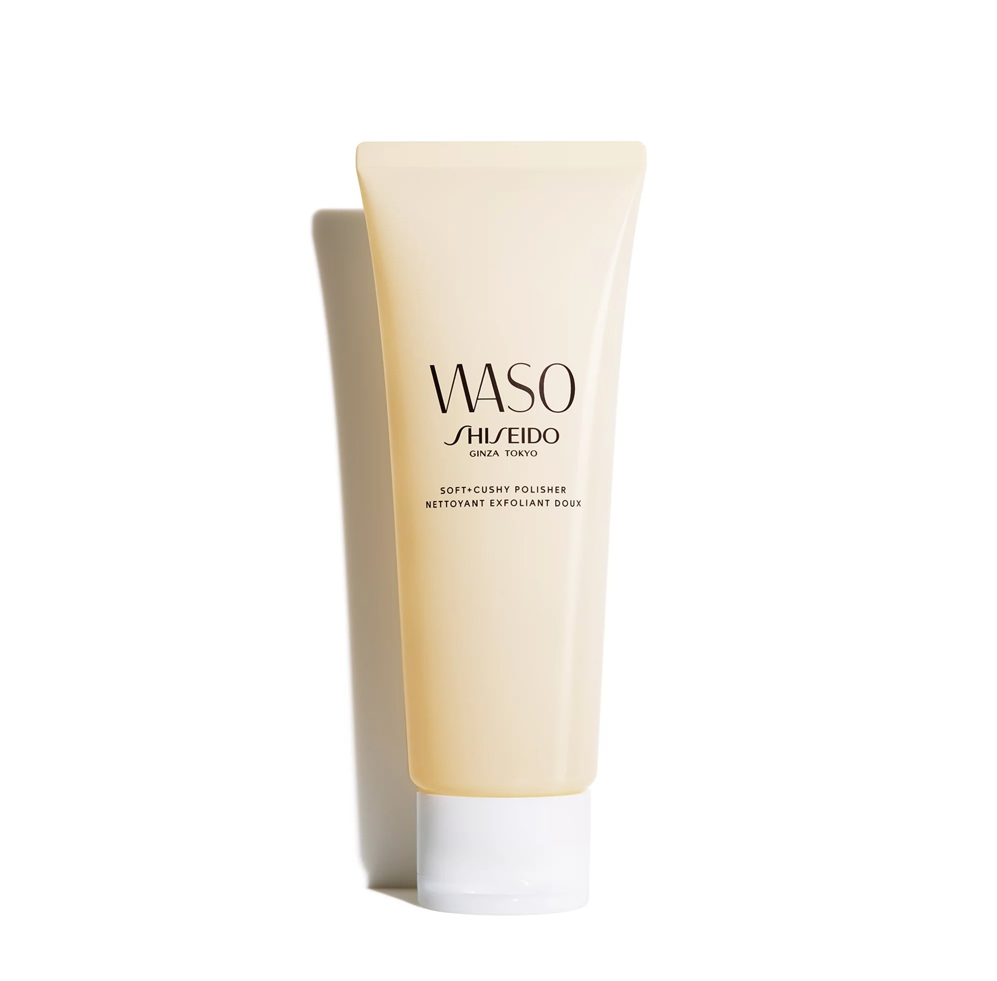 shiseido, waso soft + cushy polisher, eliminates impurities, exfoliating lotion, 75 ml *tester shiseido, waso soft + cushy polisher, eliminates impurities, exfoliating lotion, 75 ml *tester