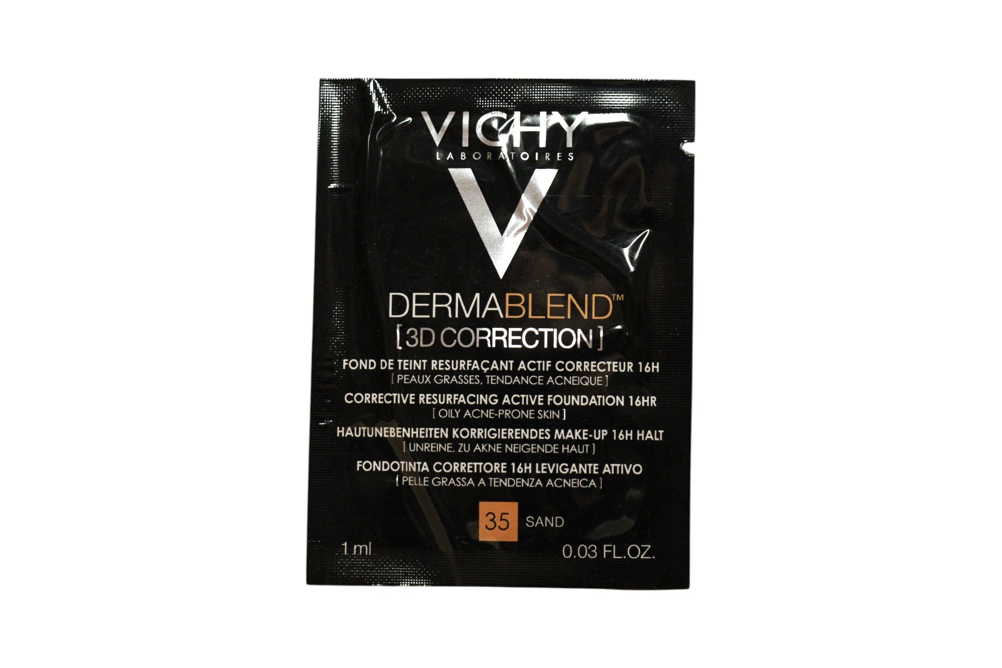 vichy, dermablend, colour correcting, liquid foundation, 35, sand, 1 ml *sample vichy, dermablend, colour correcting, liquid foundation, 35, sand, 1 ml *sample