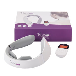 viperpharm, vipernake go neck pain, wireless with an ergonomic design, massagers, for neck, vp 0.1, white, unisex, adult