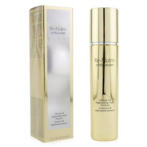 estee lauder, re nutriv ultimate lift regenerating youth, himalayan gentian extract, hydrated & radiant, morning & night, emulsion, for face, 75 ml