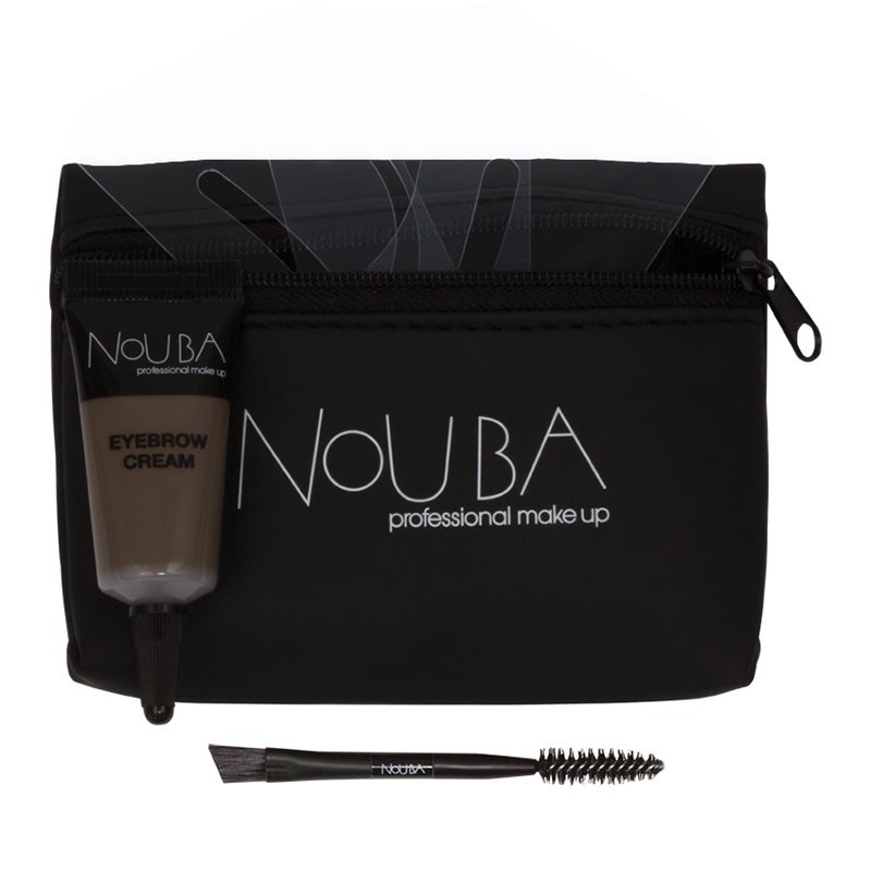 20 set nouba: nouba, eyebrow brush + nouba, eyebrow gel, 7 ml + textile makeup bag, black 20 set nouba: nouba, eyebrow brush + nouba, eyebrow gel, 7 ml + textile makeup bag, black