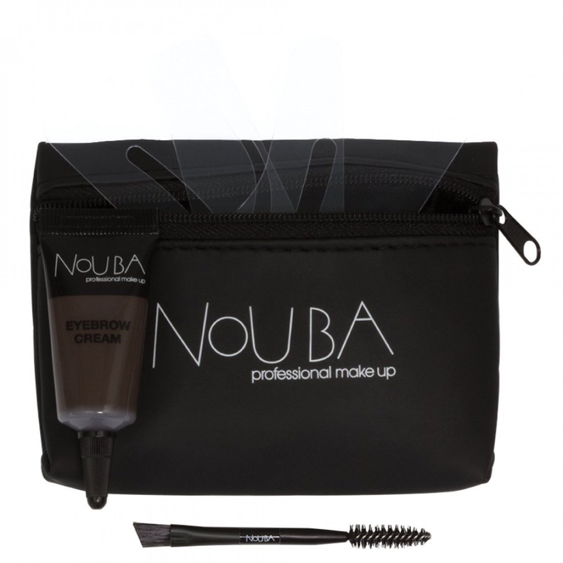 25 set nouba: nouba, eyebrow brush + nouba, eyebrow gel, 7 ml + textile makeup bag, black 25 set nouba: nouba, eyebrow brush + nouba, eyebrow gel, 7 ml + textile makeup bag, black