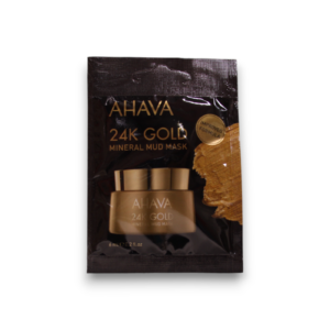 ahava, single use 24k gold mineral, hydrating, mud mask, for face, 6 ml