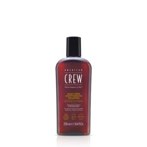 american crew, daily deep moisturizing, vegan, hair shampoo, for nourishing, 250 ml
