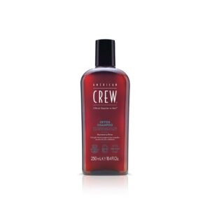 american crew, detox, vegan, hair shampoo, for regulation of excessive sebum, 250 ml