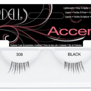 ardell, accent, false eyelashes, 308, black