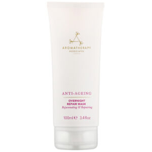 aromatherapy associates, anti ageing, strawberry seeds, repairing, night, cream mask, for face, 100 ml